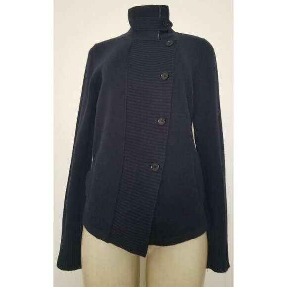 BANANA REPUBLIC WOMEN'S WOOL MIX KNITTED CARDIGAN BUTTON COLLAR SIZE M #832 - Picture 2 of 13